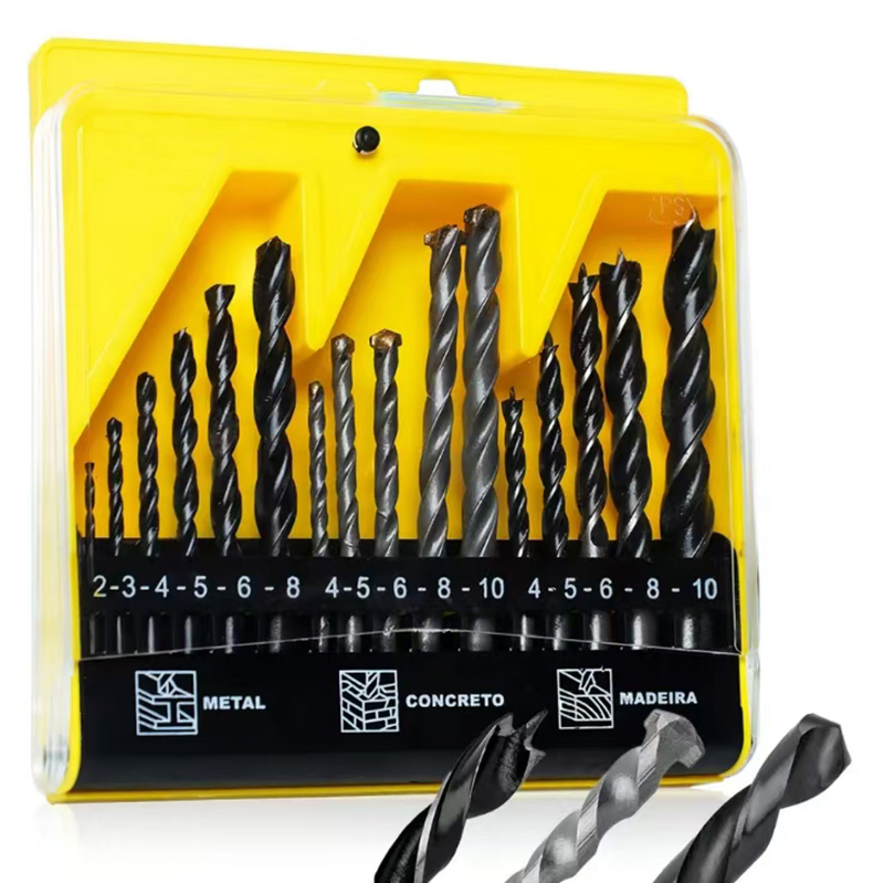 16PCS Combination Drill Bit Se